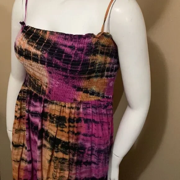 Fashion Nova Tie Dye Maxi Dress - Size 2X - Picture 8 of 11
